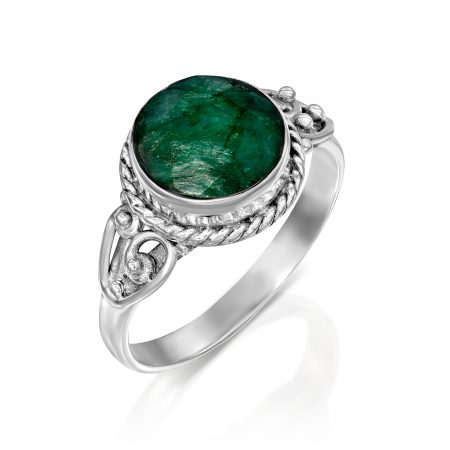 טבעת אמרלד ירוק
